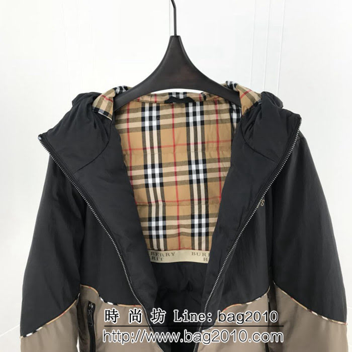 BURBERRY巴寶莉 18SS秋冬新款 撞色拼接 男款羽絨服 ydi2192